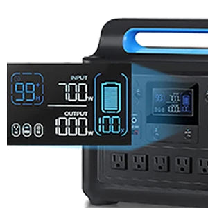VDL-HS1500 Portable Power Station, Pure Sinewave AC Outlets, Powerful Power Bank for Home Use, Outdoor Camping RV, 1228Wh, 1500W